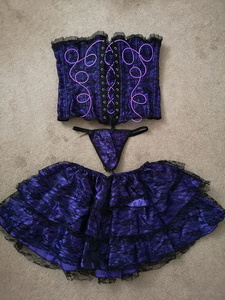 Violet on Purple Corset